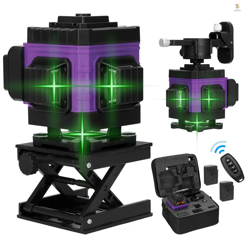 Dụng Cụ Đo Mức Laser Đa Năng 12 Đường Dọc Với 33 Đường yula) Đa Năng° Đai Tự Phục Hồi Chức Năng Tự Phục Hồi