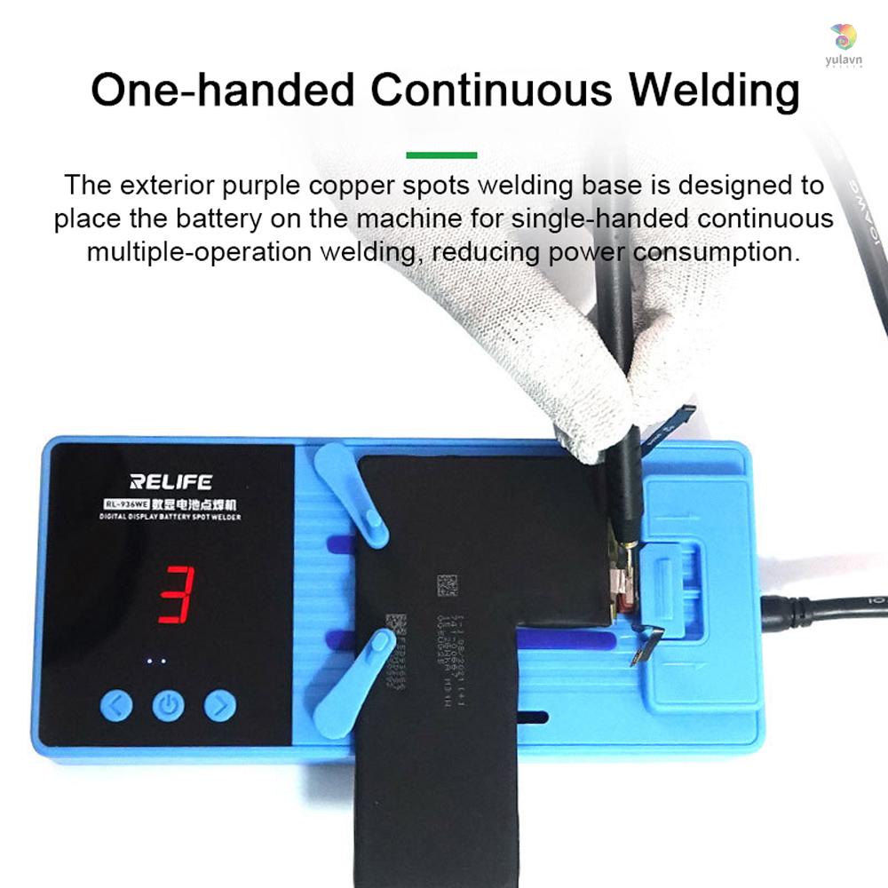 Máy Hàn yula) Thiết Thực Chuyên Dụng ​Thiết Bị Hàn Điện 6 Bánh Răng Hiển Thị Điện Áp Type-C Cho IOS Và Android