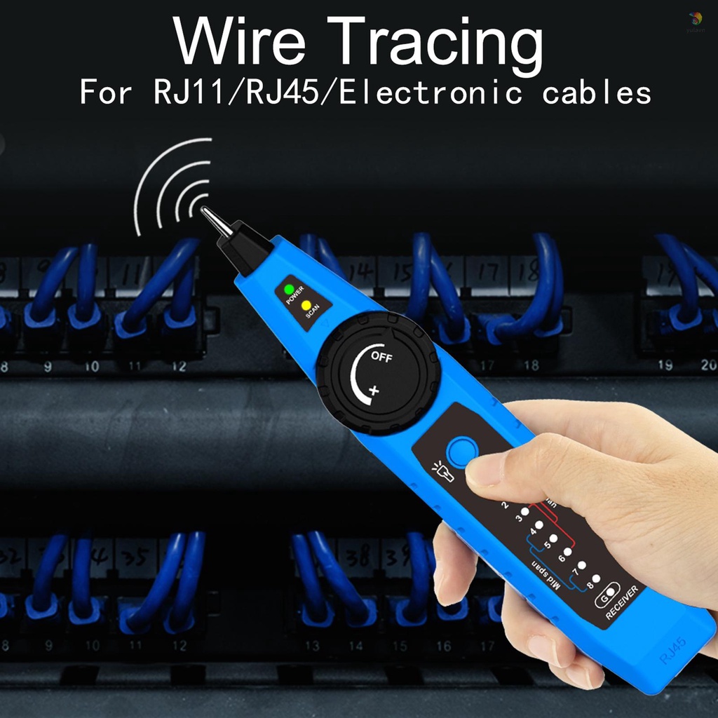 Bộ Dụng Cụ Kiểm Tra Cáp Mạng NOYAFA NF-810 Cho RJ11 RJ45 CAT5 CAT6 LAN Có Đèn LED Và Túi Đựng Dụng Cụ