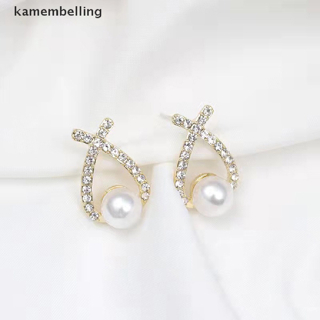 1 Đôi Bông Tai Ngọc Trai Giả Thời Trang Thanh Lịch