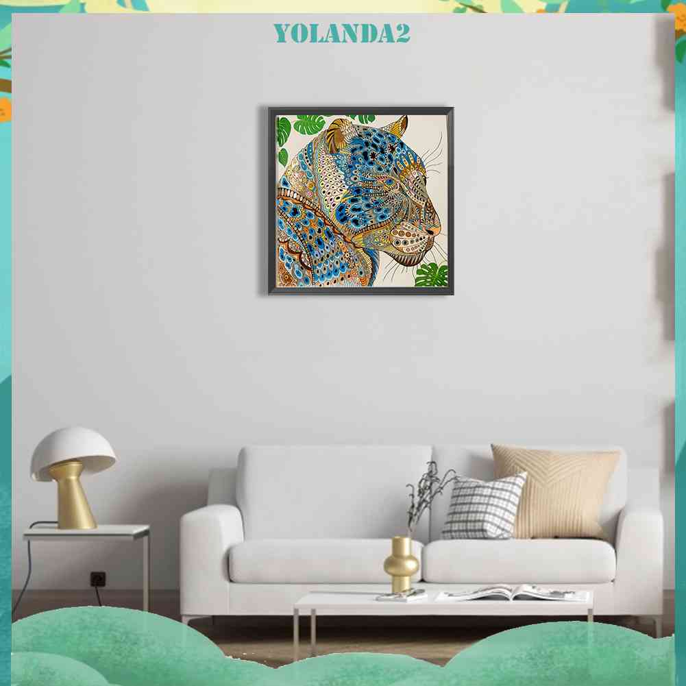 Tranh Đính Đá Kim Cương Toàn Bộ 5D DIY Hình Vẽ Báo