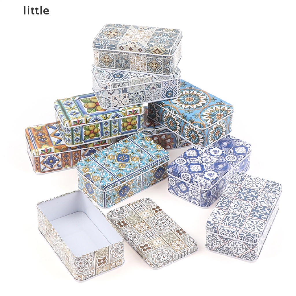 Hộp Thiếc Đựng Trang Sức Hình Chữ Nhật 11.5 * 6.5 * 4Cm