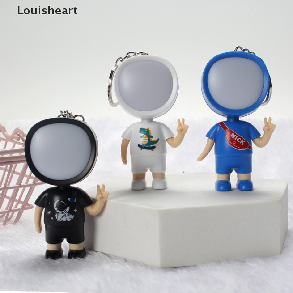Móc Khóa Đèn Pin Led Louisheart Hình Búp Bê Hoạt Hình Sáng Tạo Bằng Nhựa Bền Bỉ Thích Hợp Làm Quà Sinh Nhật TFG