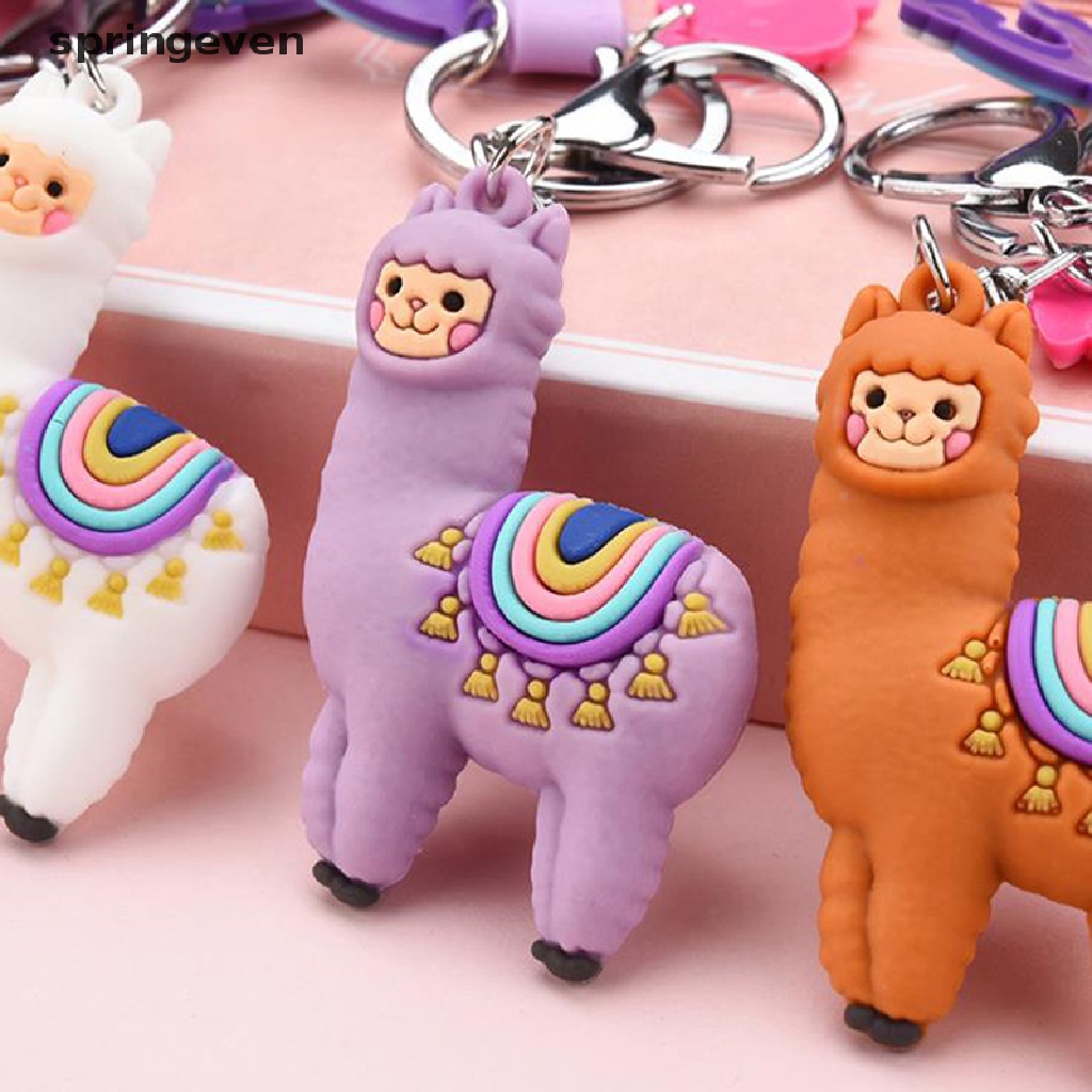 1 Móc Khóa Hình Lạc Đà Alpaca Hoạt Hình Dễ Thương