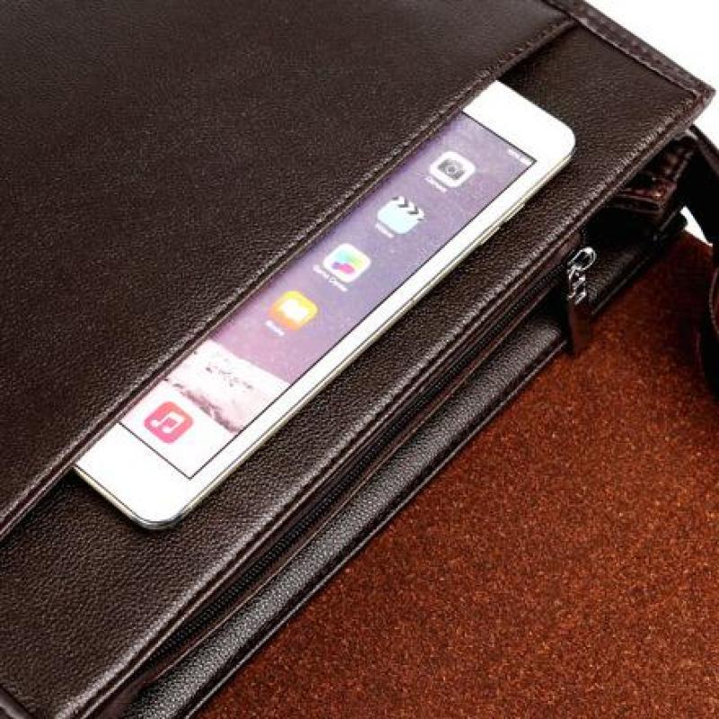 Túi Xách Da POLO Chống Thấm Nước Phong Cách Doanh Nhân Sang Trọng Cho Nam