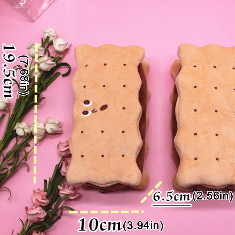 1 Túi Đựng Bút Hình Bánh Sandwich Nhồi Bông Dễ Thương