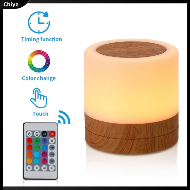 Đèn Ngủ Rgb Có Điều Khiển Từ Xa Nhiều Màu Sắc Dành Cho Trẻ Em