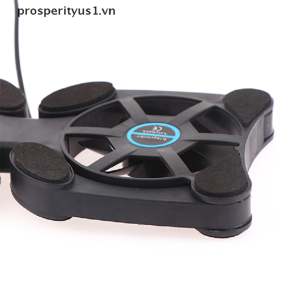 1 Bộ Tản Nhiệt Mini Hình Bạch Tuộc Màu Đen Có Cổng Sạc USB Gập Lại Được prosperityus1