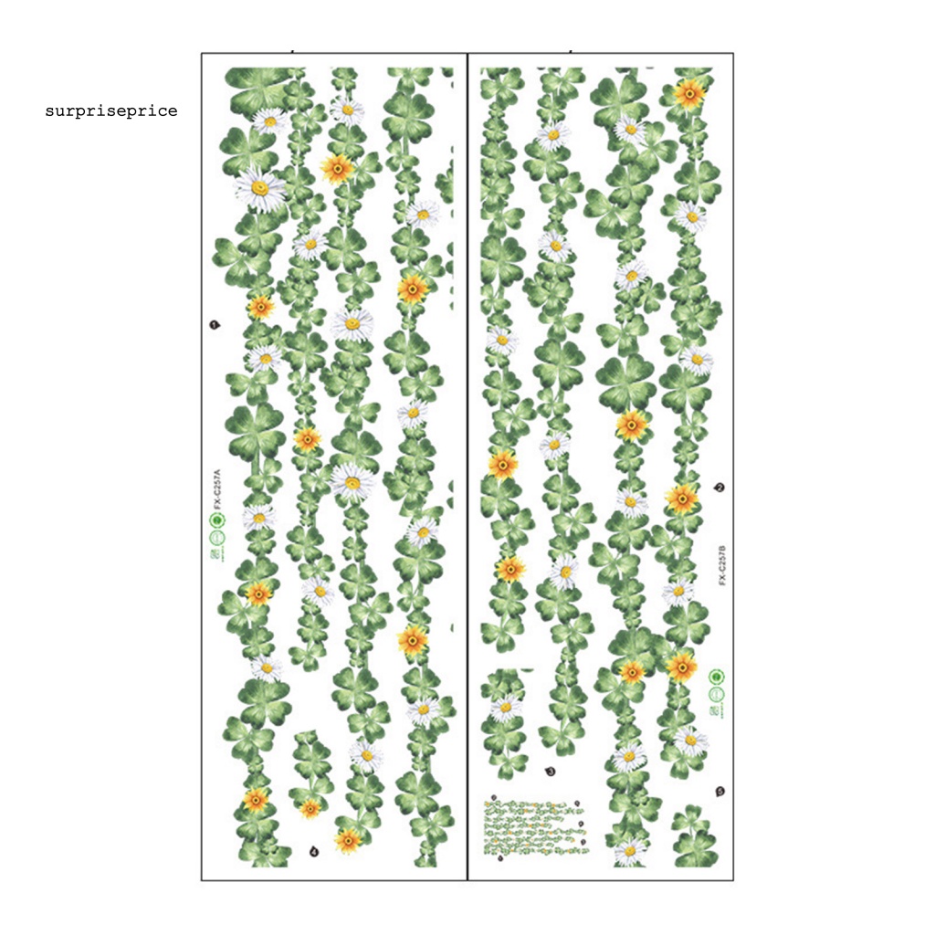 Set 2 Sticker PVC Dán Tường Tự Dính Họa Tiết Dây Leo Trang Trí Nhà Cửa