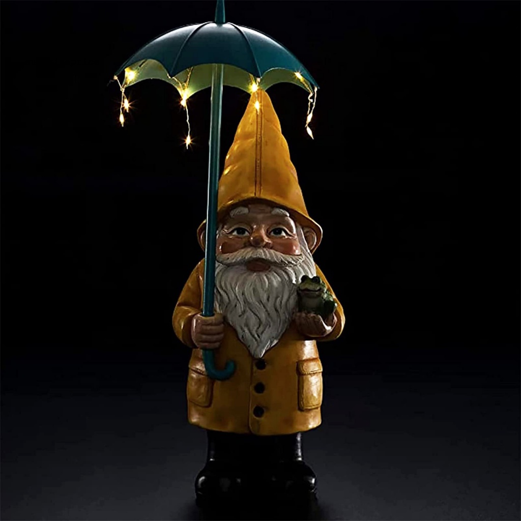 Spa Bức Tượng Dwarf Sử Dụng Năng Lượng Mặt Trời Phát Sáng Trong Bóng Tối