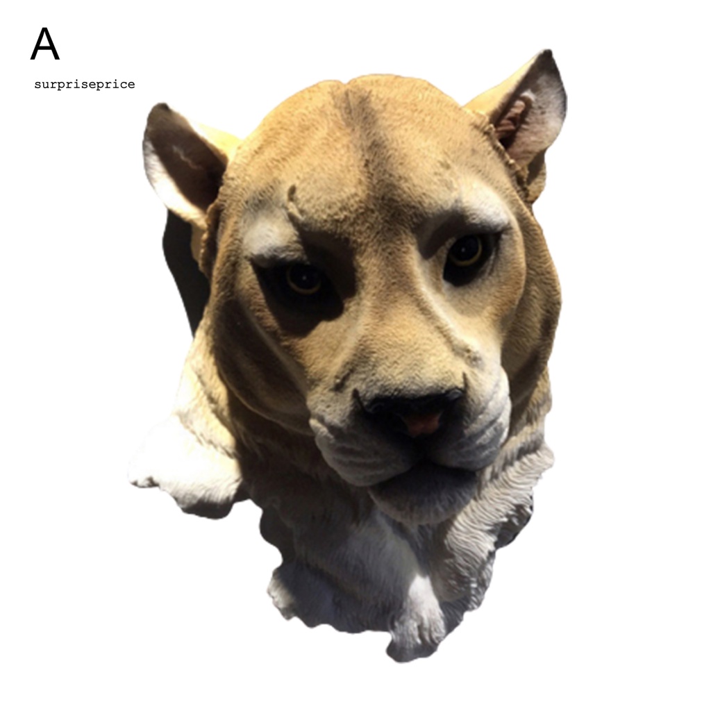 Mô Hình Đầu Động Vật 3D Bằng Nhựa Resin Treo Tường Trang Trí Quán Bar / SPA