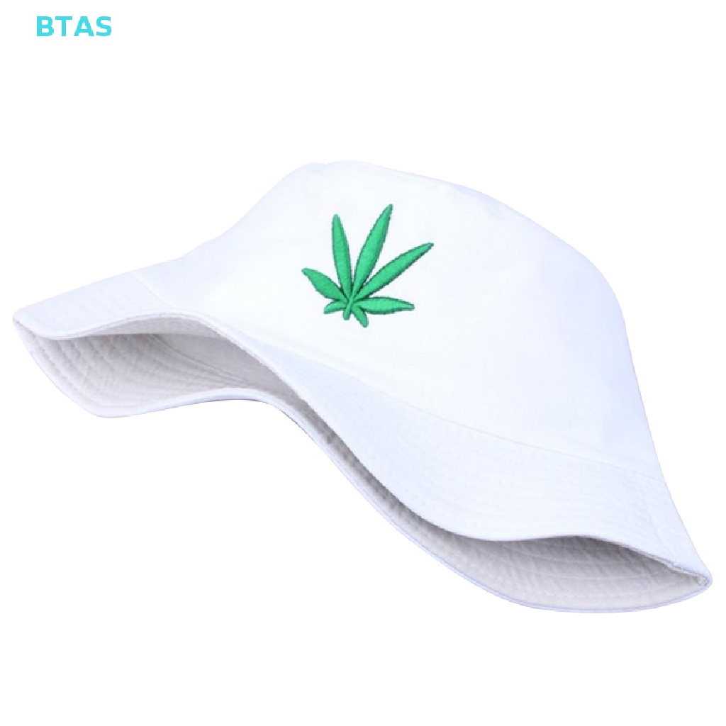 Mũ Bucket Cotton Thêu Họa Tiết Lá Phong Phong Hip Hop Cho Nam Nữ