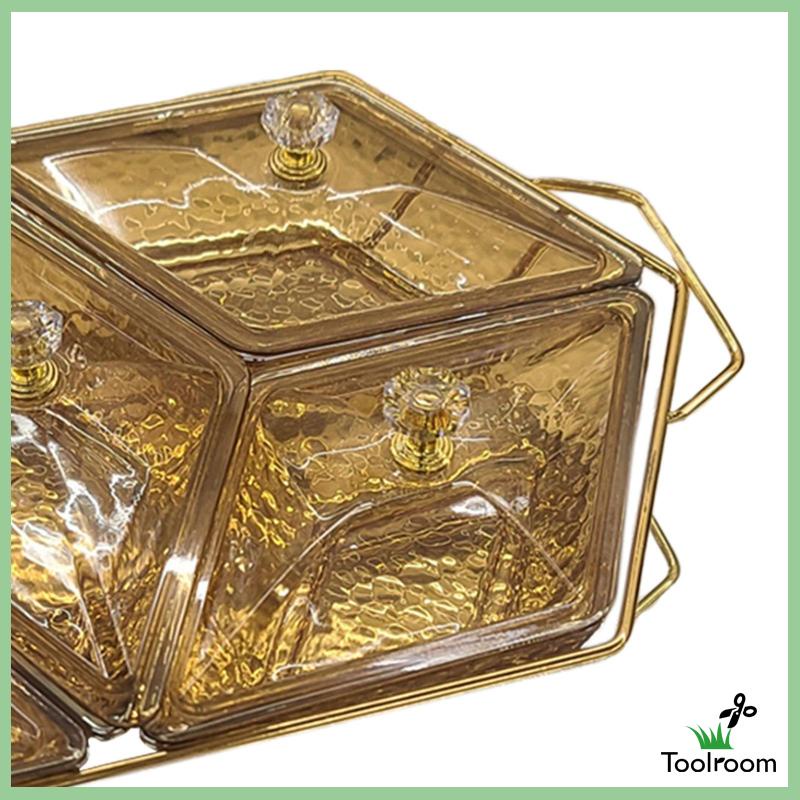 Đĩa Thủy Tinh Đựng Thức Ăn Vặt Thiết Kế Đơn Giản Trang Trí Phòng Khách