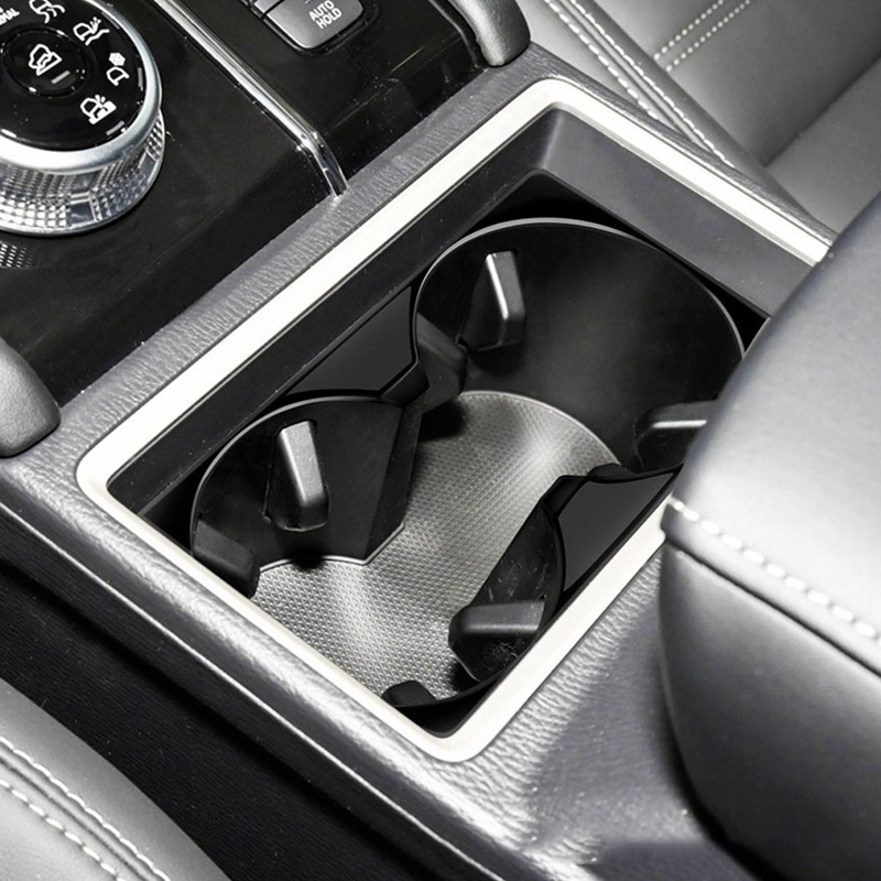 1 Miếng Dán Trang Trí Khay Đựng Cốc Nước Màu Đen Sáng Cho Xe Hơi Mitsubishi Outlander 2022 2023