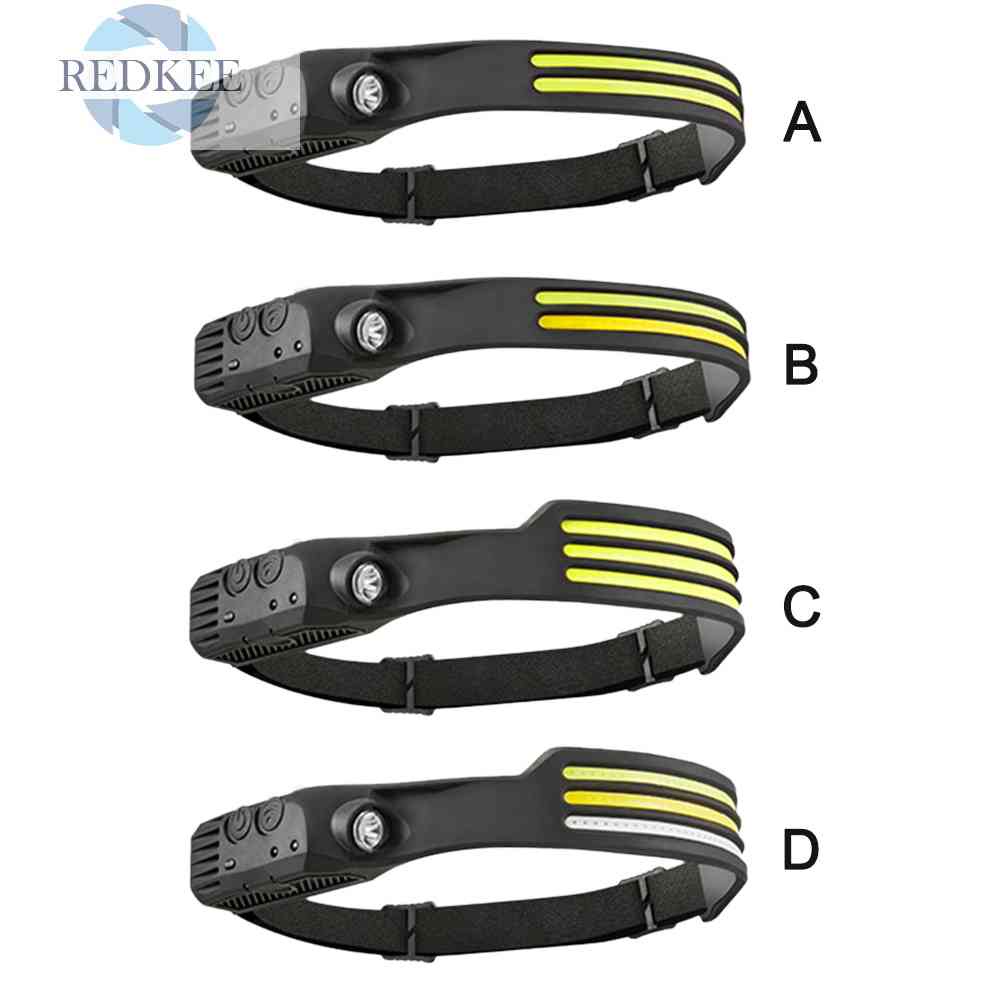 Đèn LED COB Đeo Trán Cảm Ứng Mạnh Mẽ Cắm Trại Ngoài Trời