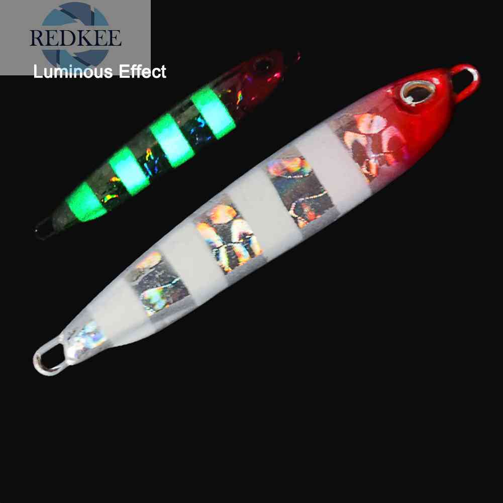 Mồi Câu Cá Giả Bằng Kim Loại Phát Sáng Sống Động