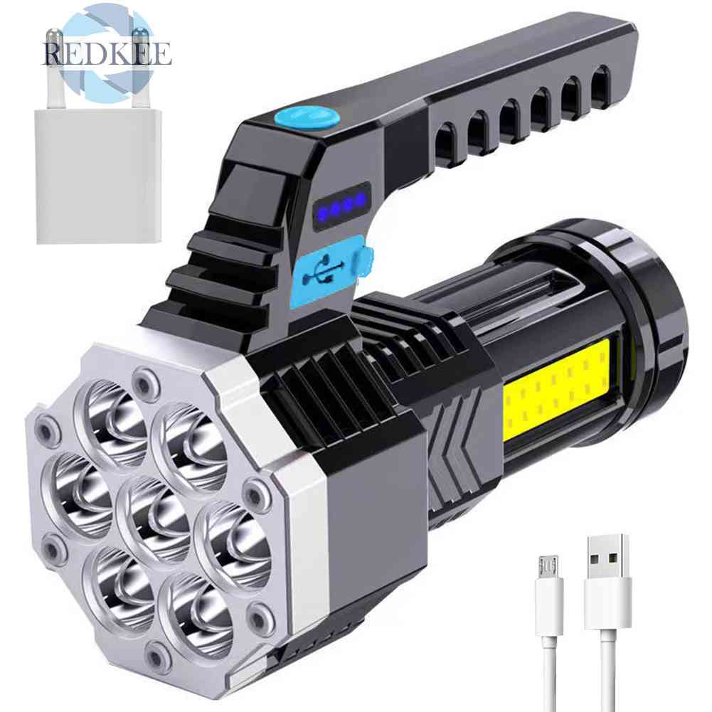 Đèn Pin LED COB Công Suất Cao Chống Thấm Nước Có Thể Sạc Lại Bằng Cổng USB