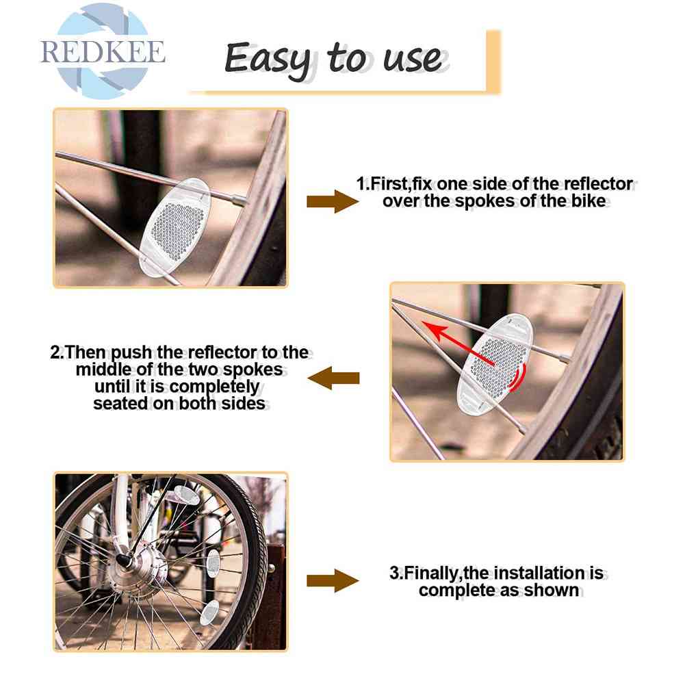 10 Miếng Dán Phản Quang Cảnh Báo An Toàn Cho Xe Đạp