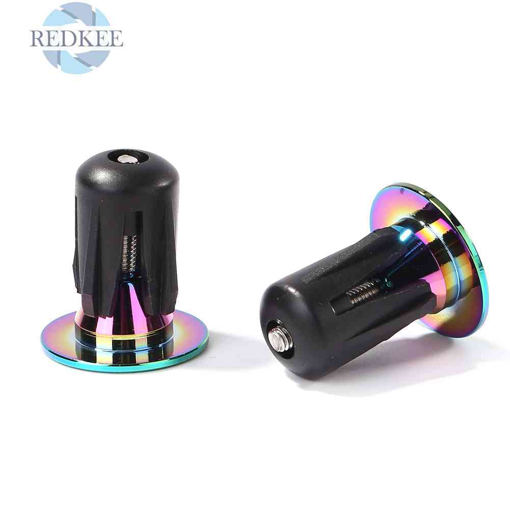 Set 2 Nút Gắn Tay Cầm Xe Đạp Leo Núi Chất Liệu Nhôm