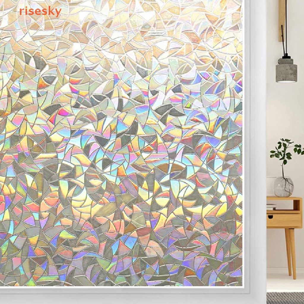 Miếng Dán Cửa Kính Họa Tiết Mưa 3D Phản Quang Bảo Vệ Sự Riêng Tư Tiện Dụng