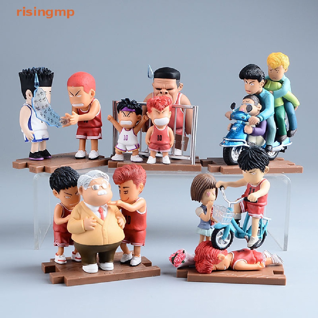 Bộ 5 Mô Hình Nhân Vật Anime SLAM DUNK Kaede Rukawa Sakuragi Hanamichi