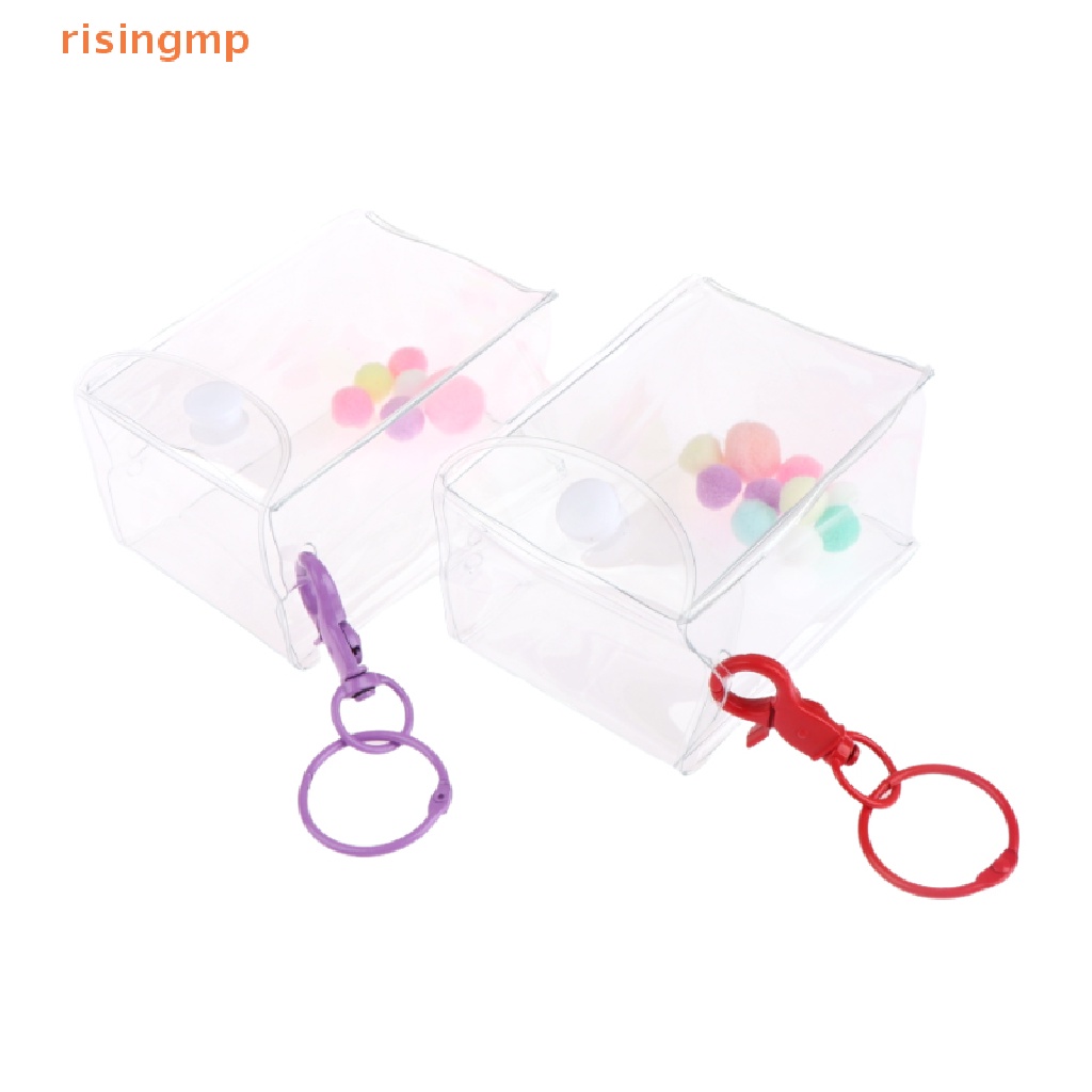 Hộp Đựng Đồ Bằng PVC Trong Suốt Dày Dặn Có Móc Khóa Tiện Dụng