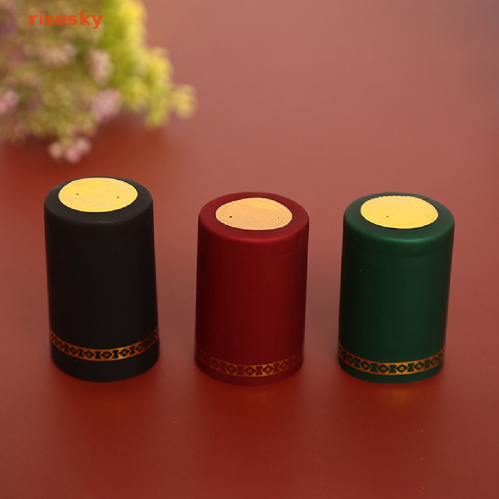 Set 100 Viên Nén Co Nhiệt Bọc Chai Rượu Vang Có Nắp Co Nhiệt