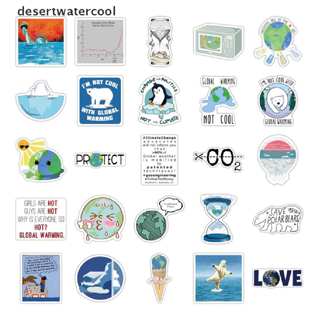 Set 50 Sticker Họa Tiết Graffiti Dán Trang Trí Đàn Guitar