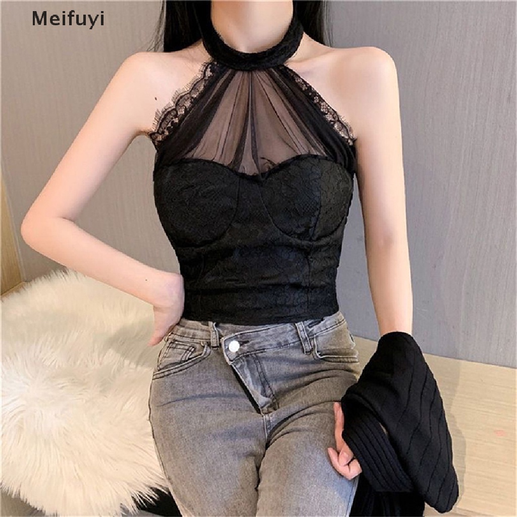 Áo Hai Dây Phối Ren Màu Sắc Trơn Quyến Rũ Dành Cho Nữ