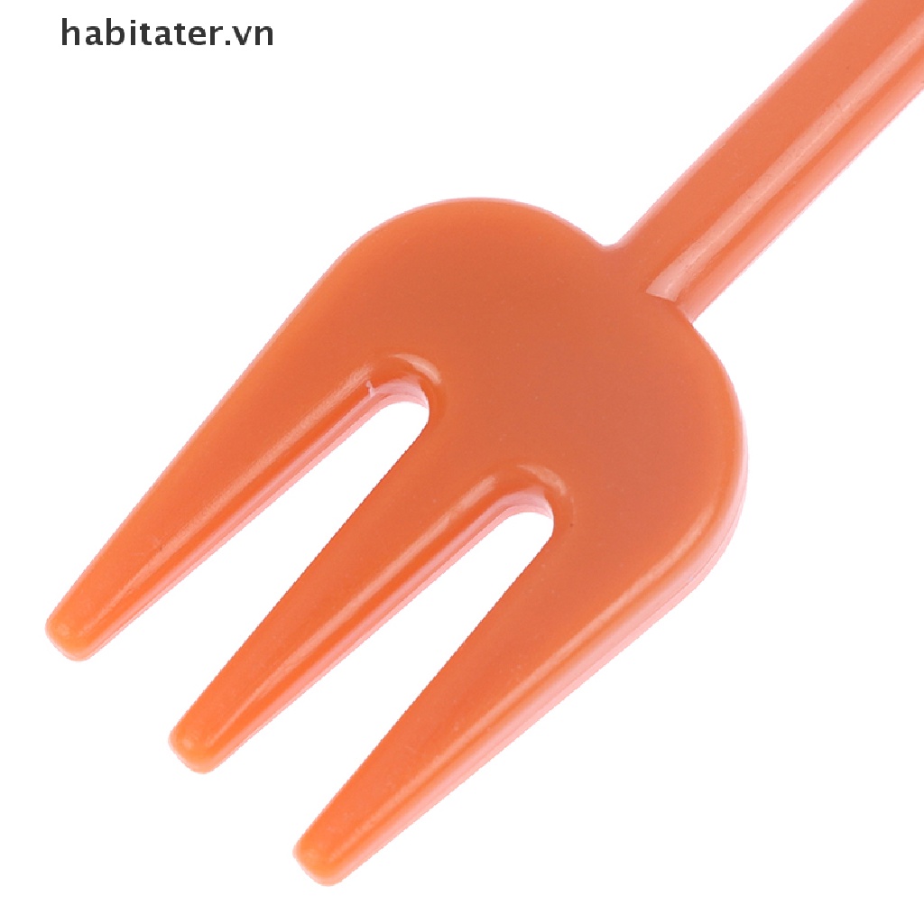 Set 8 / 10 / 26 Nĩa Ăn Trái Cây Họa Tiết Hoạt Hình Dễ Thương