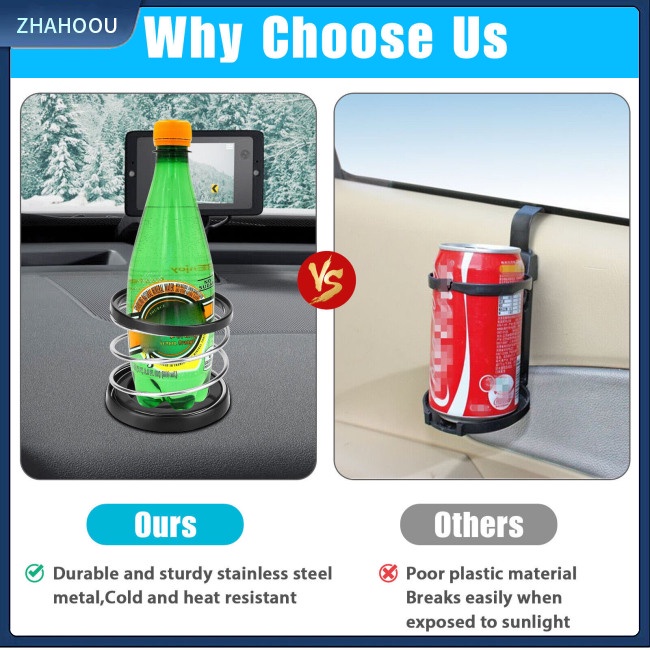 ☃Nhà Cửa☃ Giá Đỡ Cốc Nước / Điện Thoại Sd-1004 Gắn Lò Xo Gắn Xe Hơi Tiện Dụng