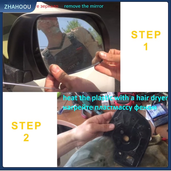 ☃Nhà Cửa☃ Đệm Sưởi Ấm Gương Chiếu Hậu Xe Hơi Dc 12v Tự Dính