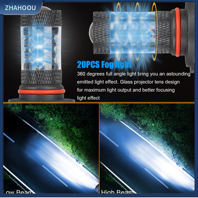 ☃Nhà Cửa☃ Set 4 Đèn Pha Chống Sương Mù 8000k Bằng Nhôm Cho Ford F-150 2004-2014