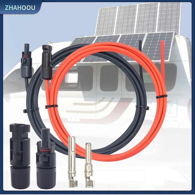 ☃Nhà Cửa☃ Dây Cáp Nối Dài Tấm Pin Năng Lượng Mặt Trời 10Awg Rv Chuyên Dụng