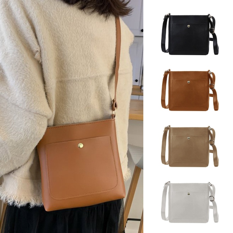 Túi Da PU Đeo Chéo Thời Trang Vintage Cho Nữ