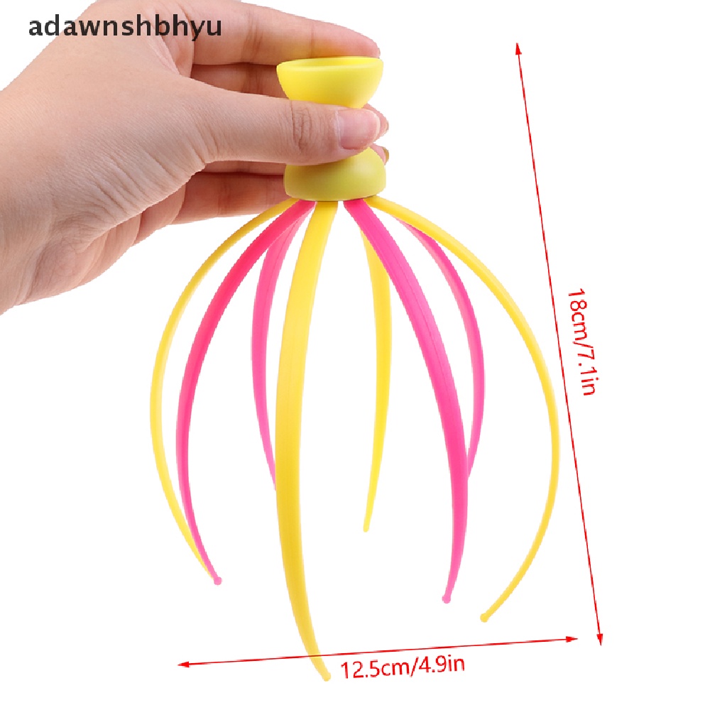 Dụng Cụ Mát Xa Đầu Hình Bạch Tuộc Giúp Giảm Căng Thẳng