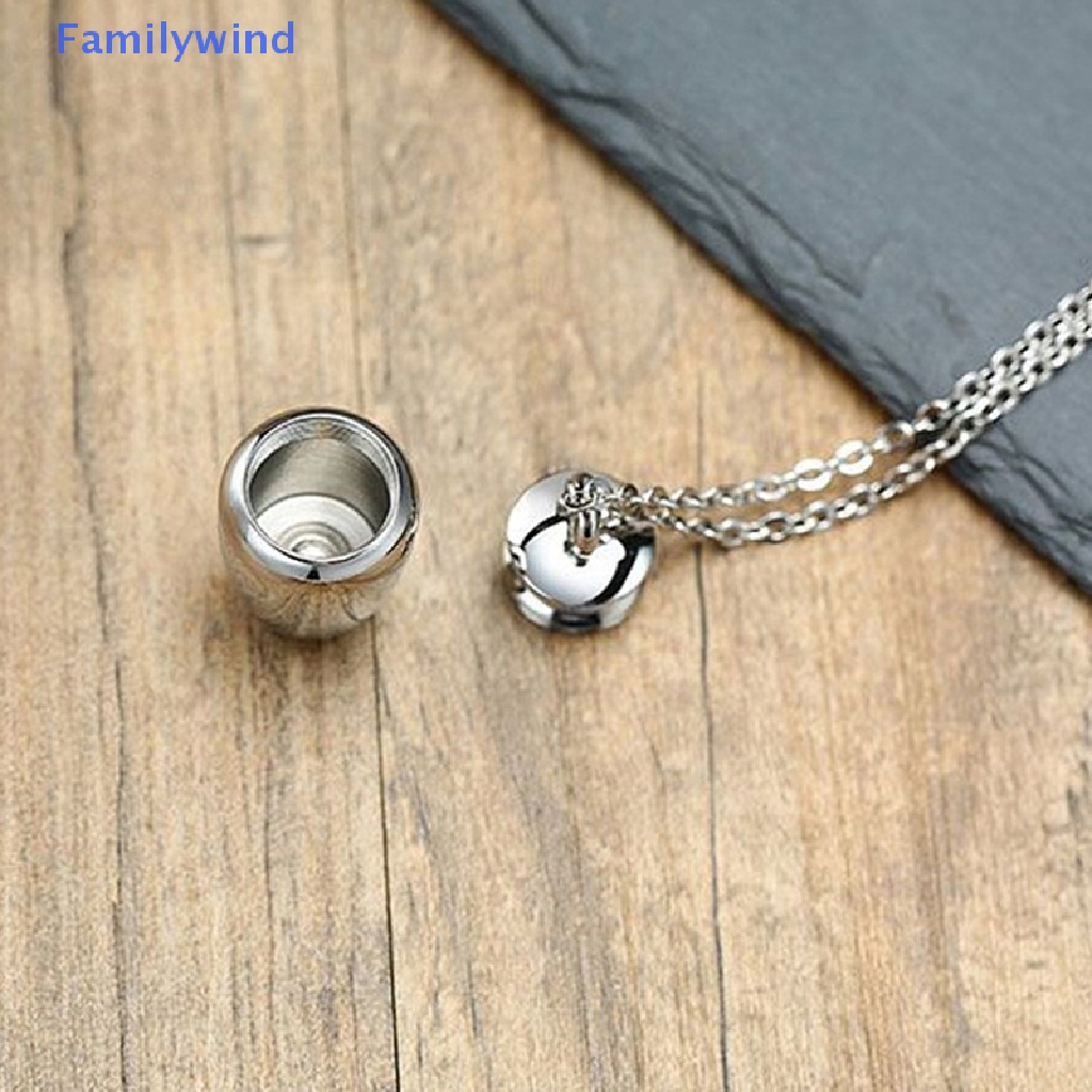 Familywind &gt; Vòng cổ Bằng Thép Không Gỉ Mặt Tro Giữ Kỉ Niệm Urn