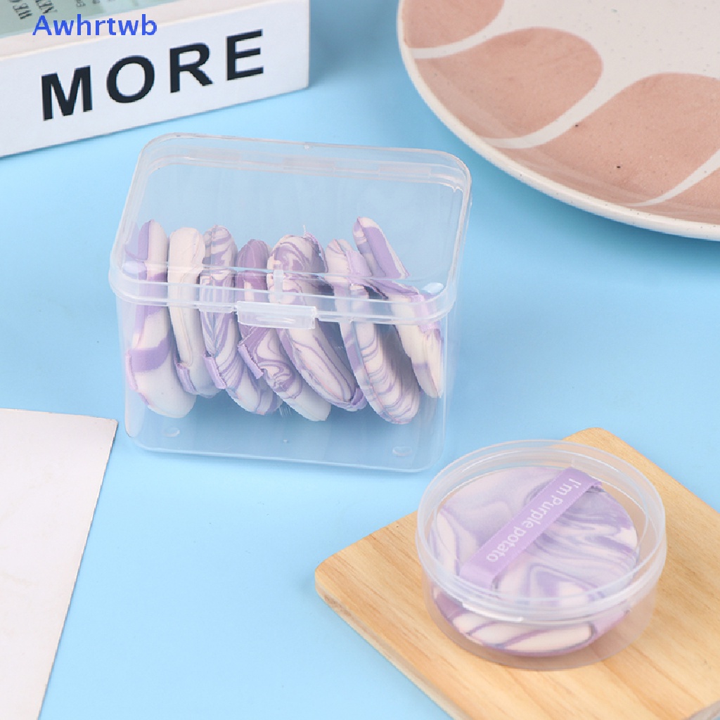 Set 2 / 7 Mút Trang Điểm Mềm Mại Kèm Hộp Đựng Tiện Lợi Mới