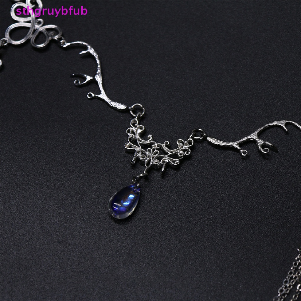 Băng Đô Cài Tóc Đính Đá Hình Giọt Nước Lấp Lánh Phong Cách Trung Hoa Cổ Điển