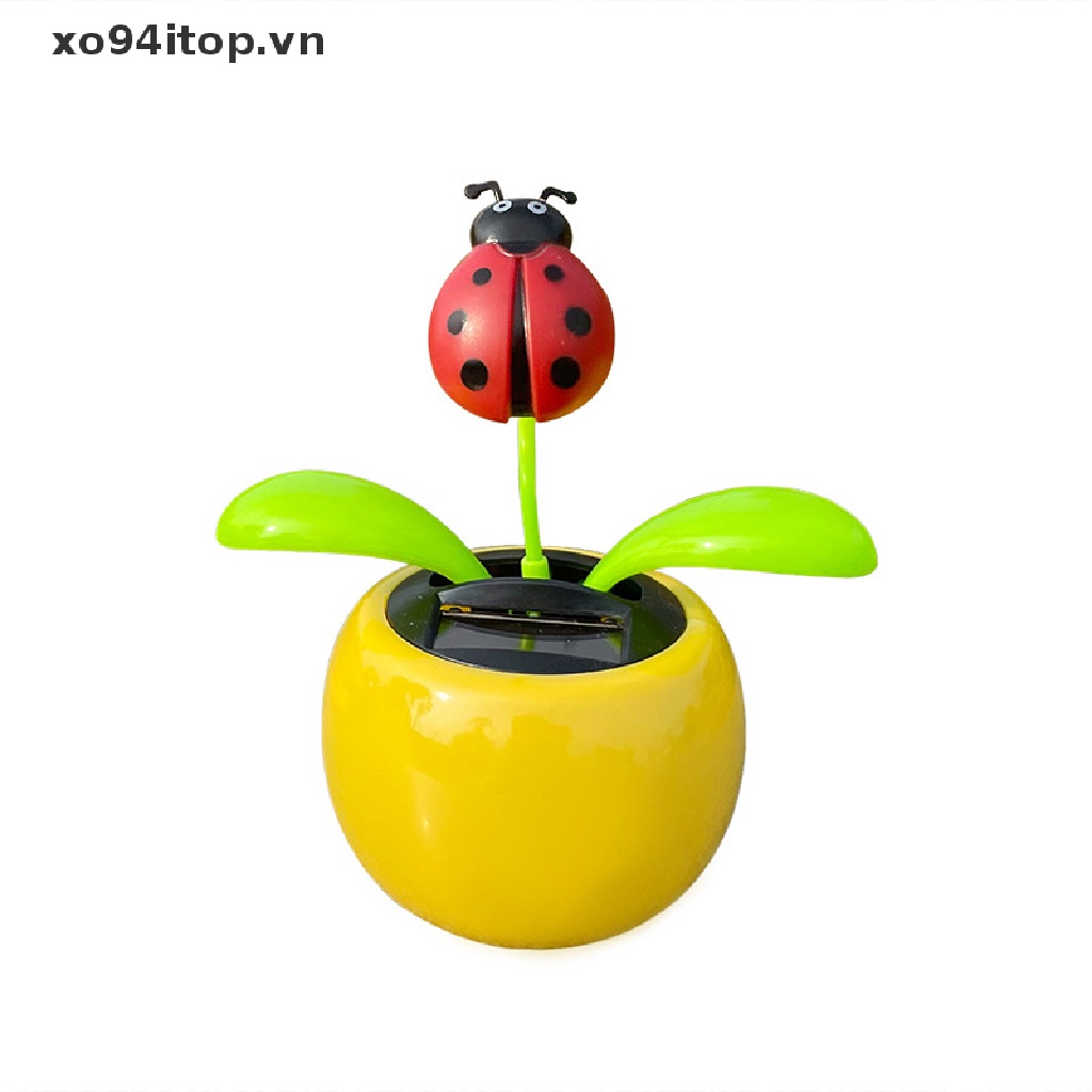Chậu Hoa Sử Dụng Năng Lượng Mặt Trời Tự Động Lắc Dùng Trang Trí Xe Hơi