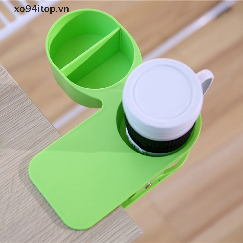 Giá Đỡ Cốc / Chai Nước Kẹp Bàn Tiện Dụng Cho Văn Phòng