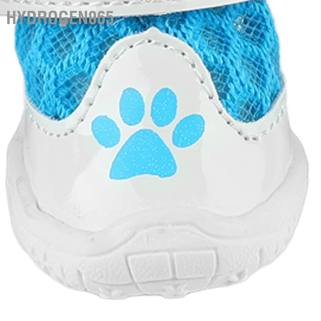 Hydrogen065 4 Boot Cho Chó Mùa Hè Thời Trang Lưới Thoáng Khí Nhẹ Chống Trơn Trượt Chân Bảo Vệ Ngoài Trời Đi Bộ