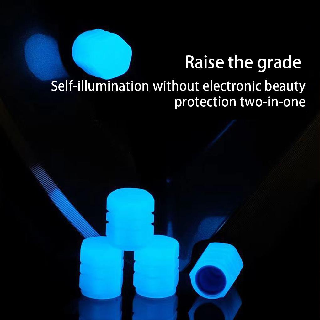 Nắp Van Bánh Xe Bằng Nhựa Chống Nước Phát Sáng Thay Thế Thông Dụng Cho Xe Máy