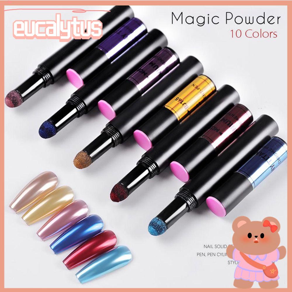 Bút Trang Trí Móng Tay Nghệ Thuật Tráng Gương Mạ Chrome Gel UV Hai Công Dụng EUTUS