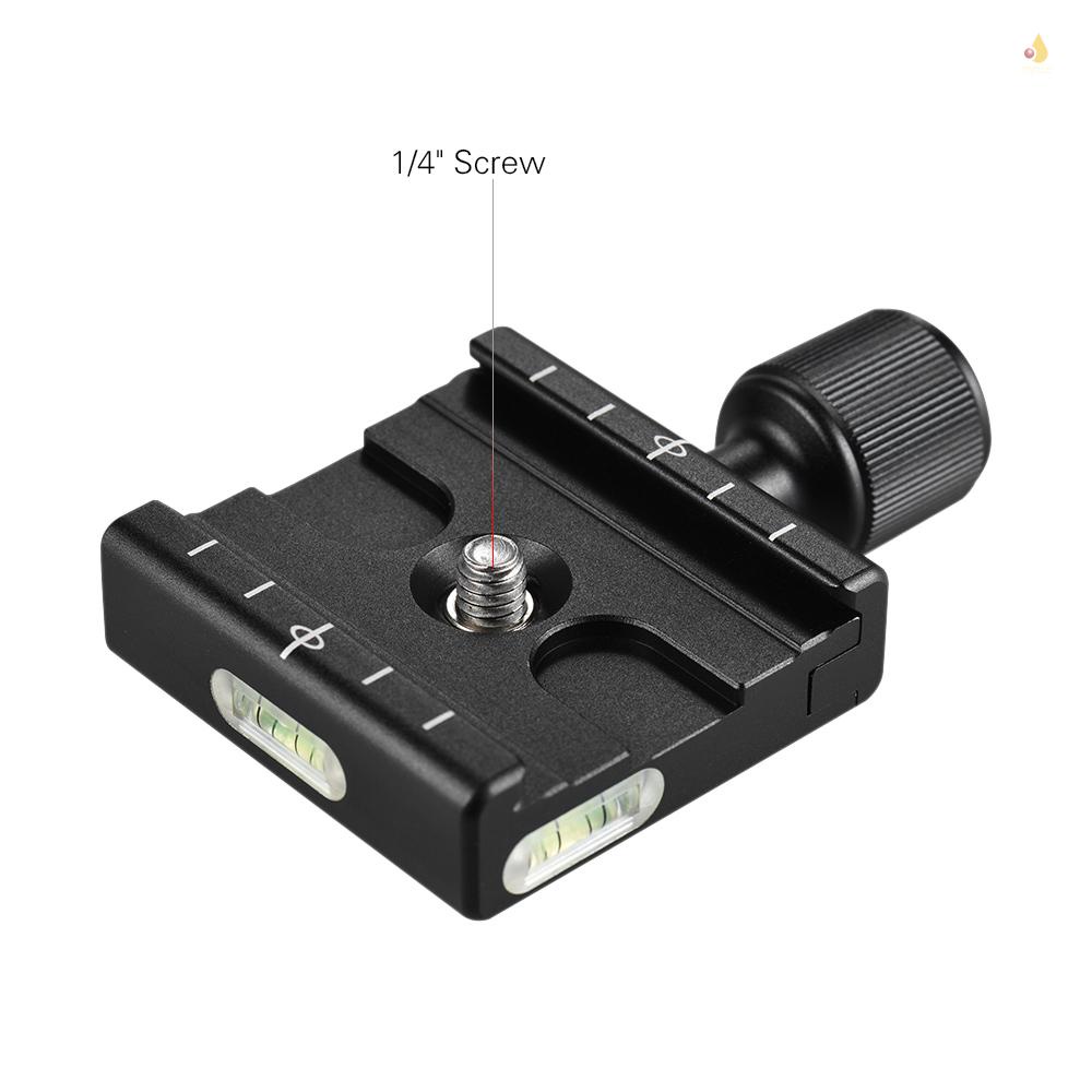 Đĩa Gắn Máy Ảnh Andoer QR-50 Tháo Lắp Nhanh Với Mức Bong Bóng Tích Hợp Cho Arca Swiss RRS Wimberley Tripod Head