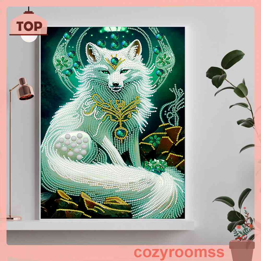 Bộ Tranh Đính Đá 5D Tự Làm Hình Cáo Trang Trí Nhà Cửa