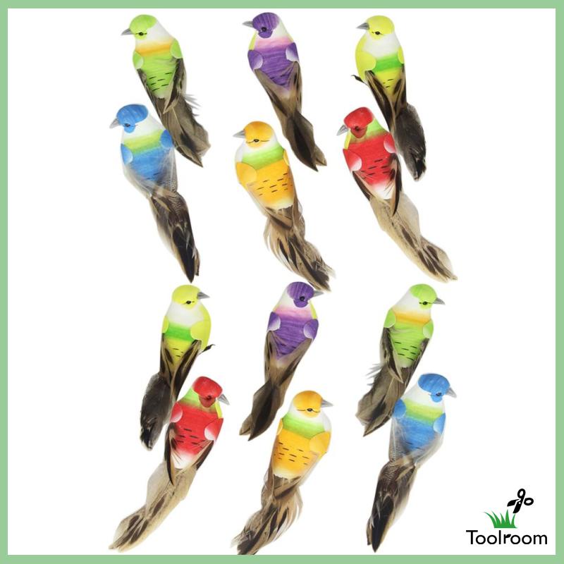 Chú Chim Nhân Tạo Nhiều Màu Sắc Sống Động Dùng Trang Trí