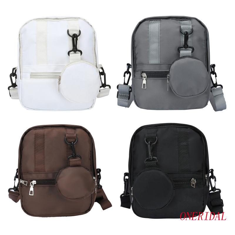 Túi Đeo Chéo Nhỏ Bằng Nylon Phong Cách Vintage Có Thể Tái Sử Dụng Dành Cho Nữ