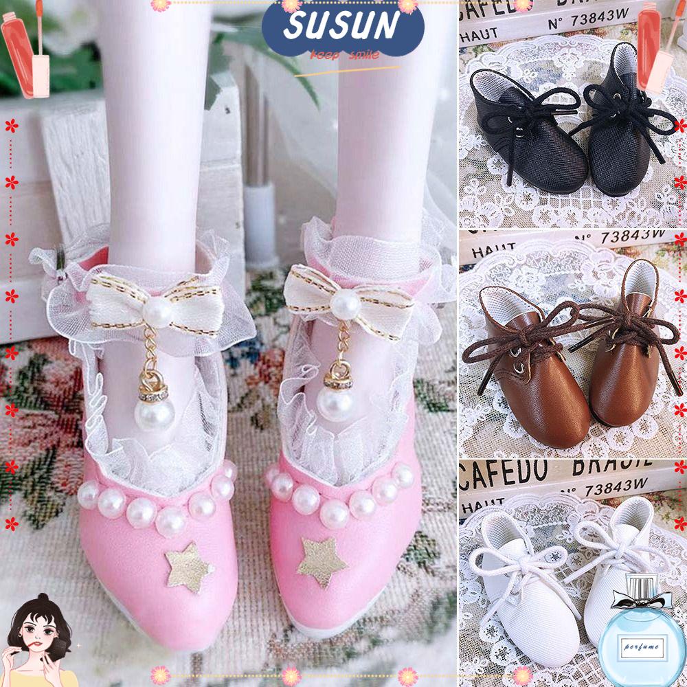 Susun Giày Vải Da PU Với Tỷ Lệ 1 / 3 Màu Khác Nhau Cho Nhà Búp Bê