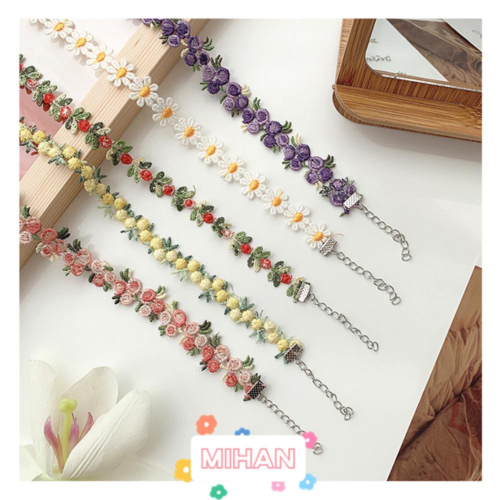 Vòng Cổ Ren Hoa Cúc Phong Cách Bohemian MIHAN1 Dành Cho Nữ